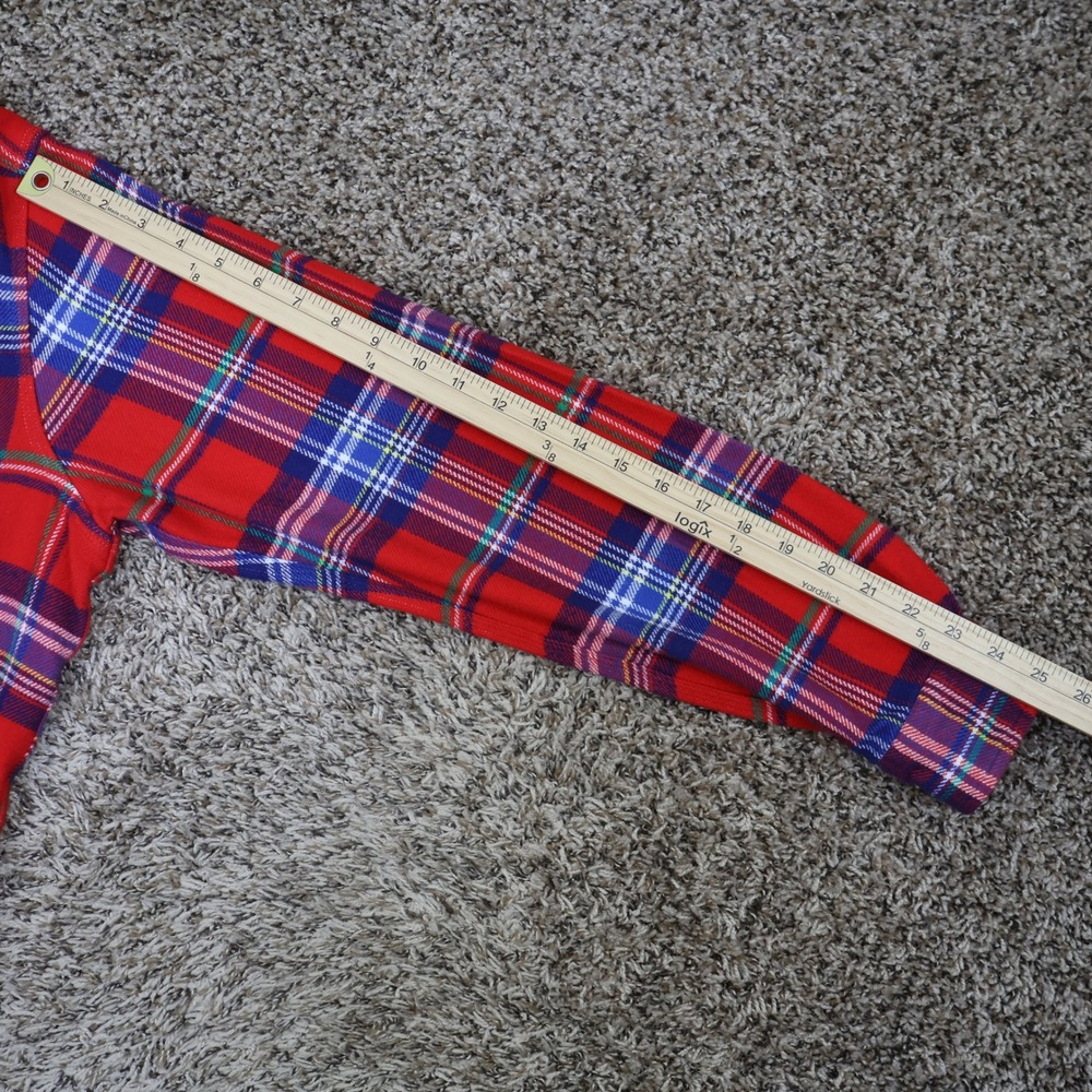 Polo Ralph Lauren Classic Fit Twill Flannel Shirt Medium Red Plaid Cotton - Picture 12 of 13